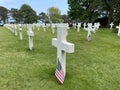 Omaha Beach American Cemetery in Colleville-sur-Mer, Normandy, France Royalty Free Stock Photo