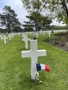 Omaha Beach American Cemetery in Colleville-sur-Mer, Normandy, France Royalty Free Stock Photo