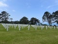 Omaha Beach American Cemetery in Colleville-sur-Mer, Normandy, France Royalty Free Stock Photo