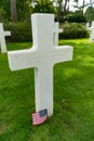 Headstone of an unmarked grave and unknown soldier at the American Cemetery at Omaha Beach