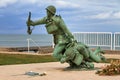 Omaha Beach 116th Regimental Combat Team Memorial Royalty Free Stock Photo