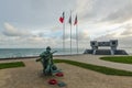 Omaha Beach War Memorial in Normandy, France Royalty Free Stock Photo