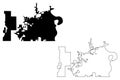 Omaha City map vector