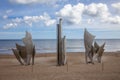 Monument Les Braves for WW2, on Omaha Beach in Normandy, France,