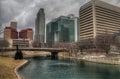 Omaha is a Major Urban Center and largest City in the State of Nebraska Royalty Free Stock Photo