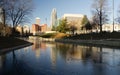 Omaha Nebraska Downtown City Skyline Missouri River Royalty Free Stock Photo