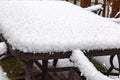 Neighborhood under seige: First snow of 2018 winter season in Omaha Nebraska USA