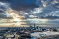 Omaha Skyline late afternoon Royalty Free Stock Photo