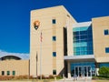 Buildings in Lewis and Clark Landing National Park in Omaha, Nebraska, United States Royalty Free Stock Photo