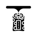 omamori amulet shintoism glyph icon vector illustration
