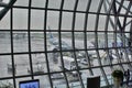 Oman Air aircraft waiting for departure. Suvarnabhumi Airport departure hall, international terminal. Bangkok. Thailand