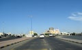 Oman city highway road travel. Muscat, Oman : 21-09-2020