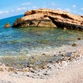 in oman coastline sea ocean gulf rock and beach relax near sky