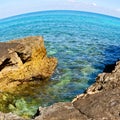 in oman coastline sea ocean gulf rock and beach relax near sky