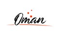 Oman country typography word text for logo icon design