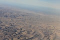 Oman desert, aereal view. Royalty Free Stock Photo