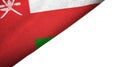 Oman flag left side with blank copy space