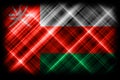 Oman flag, national flag, modern flag