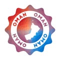 Oman low poly logo.