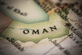 Oman on map