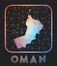 Oman map design.