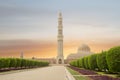 Oman. Muscat. Grand mosque of Sultan Qaboos. Royalty Free Stock Photo