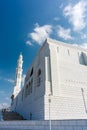 Mohammed Al Ameen Mosque in Muscat on sunny day on the blue sky background