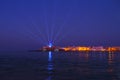 Oman sur Al Ayja light house night view Royalty Free Stock Photo