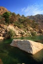 Oman: Wadi Tiwi Royalty Free Stock Photo