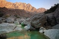 Oman: Wadi Tiwi Royalty Free Stock Photo