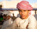 Omani boy at the goat market