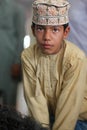 Omani boy with traditional clothing Royalty Free Stock Photo