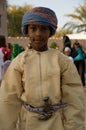 Omani boy traditional costume Royalty Free Stock Photo