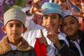 Omani boys traditional costume Royalty Free Stock Photo