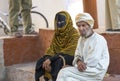Omani couple at a market