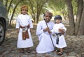 Omani family dressed for an occasion of Eid Al Fitr