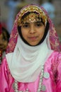 Omani girl traditional costume