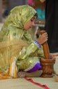 Omani girl traditional costume