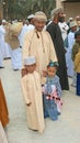 Omani Man and Children Royalty Free Stock Photo