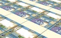 Omani rials bills stacked background. Royalty Free Stock Photo