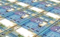 Omani rials bills stacked background. Royalty Free Stock Photo