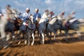 Omani traditional Bedouin horse show in Sharqiya