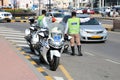 Oman traffic police patrol