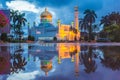 Omar Ali Saifuddien Mosque in Bandar Seri Begawan, brunei Royalty Free Stock Photo