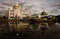 Omar Ali Saifuddin Mosque Royalty Free Stock Photo