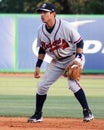Omar Obregon, Rome Braves Royalty Free Stock Photo