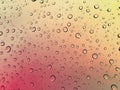 OmbrÃÂ© sunset with raindrops background Royalty Free Stock Photo