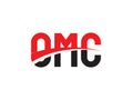 OMC Letter Initial Logo Design Vector Illustration Royalty Free Stock Photo