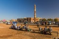 OMDURMAN, SUDAN - MARCH 9, 2019: View of a road in Omdurman, Sud