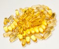 Omega-3 fish fat oil capsules